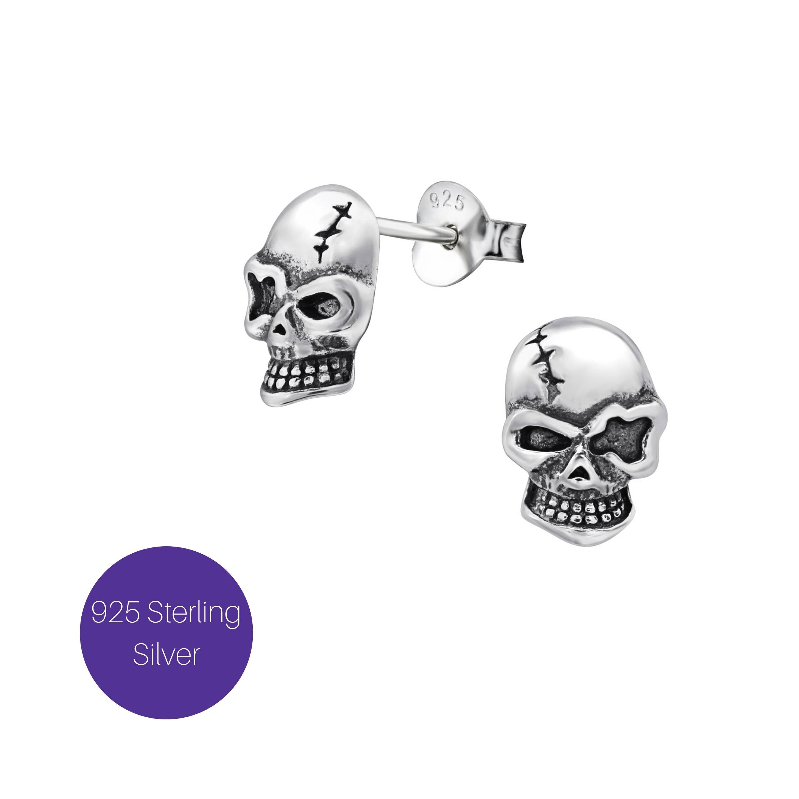 Bade to the Bone Skull Stud Earrings Besom Boutique