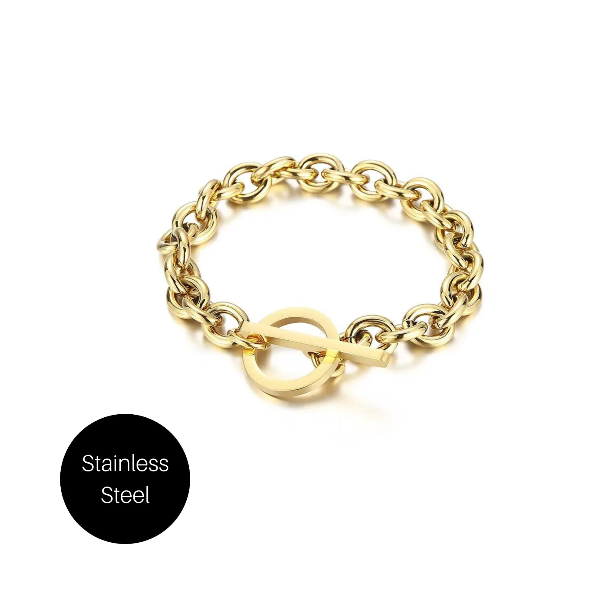 Chained Bracelet in Gold Besom Boutique