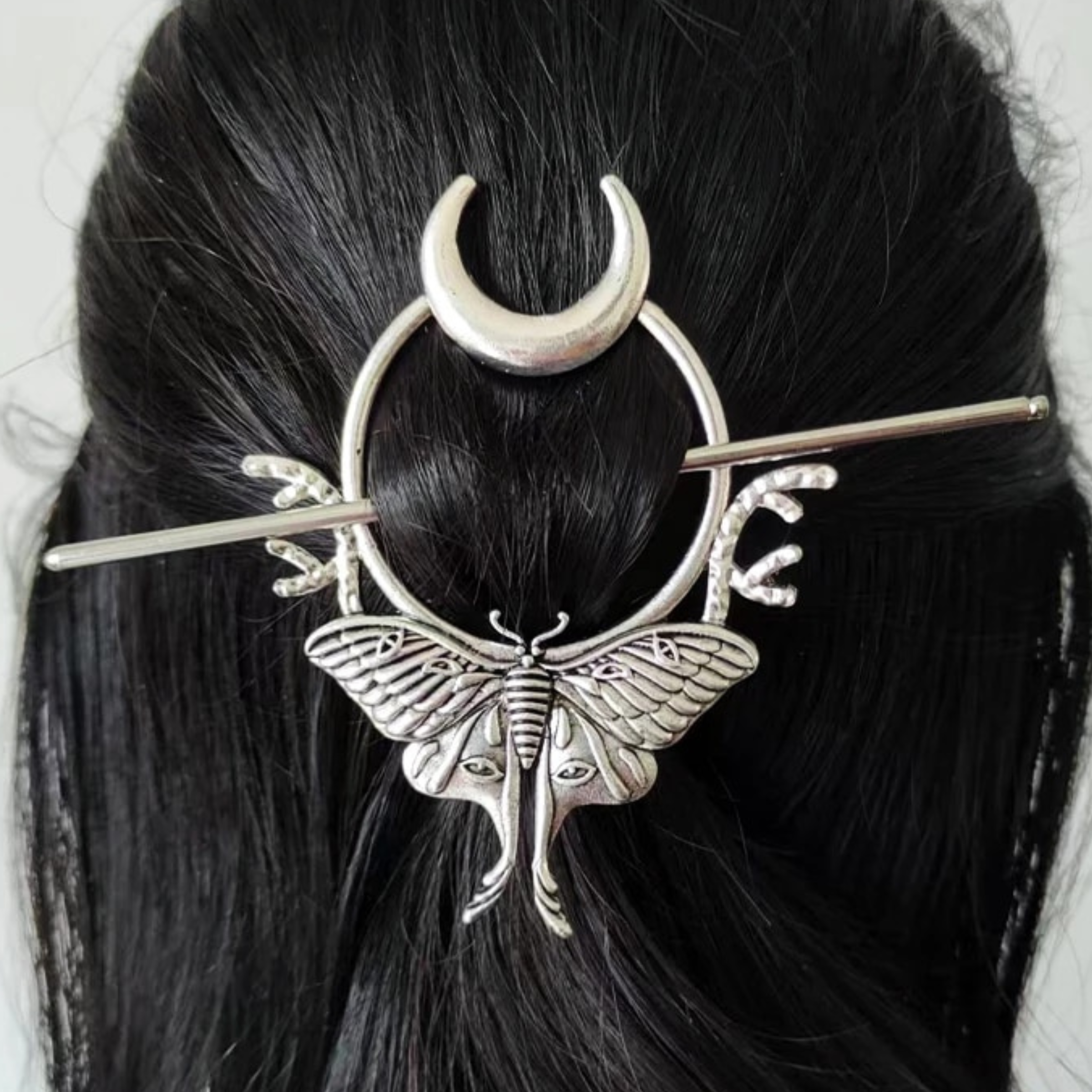 Moon discount hair brooch