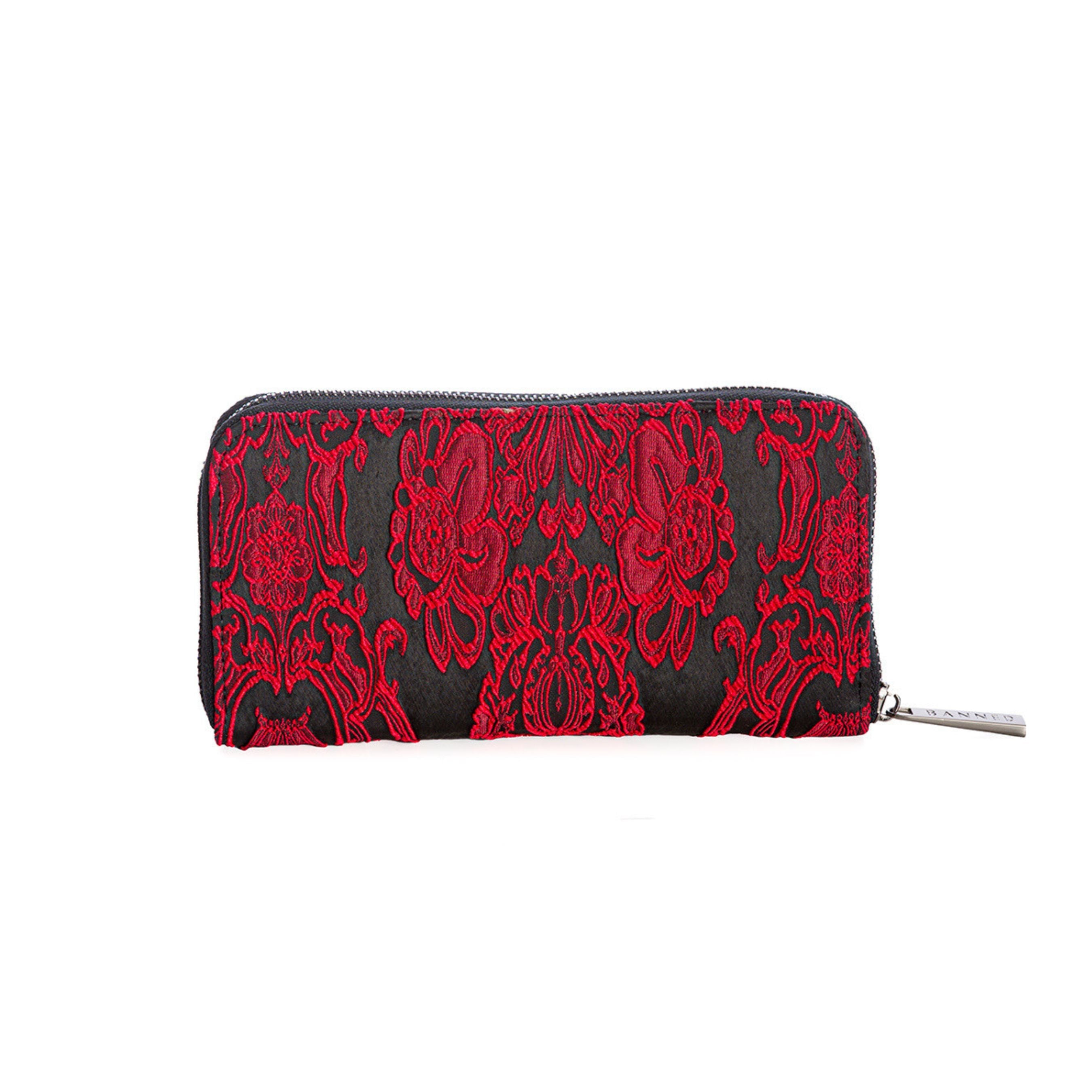 Gothic Red Lace Wallet Besom Boutique