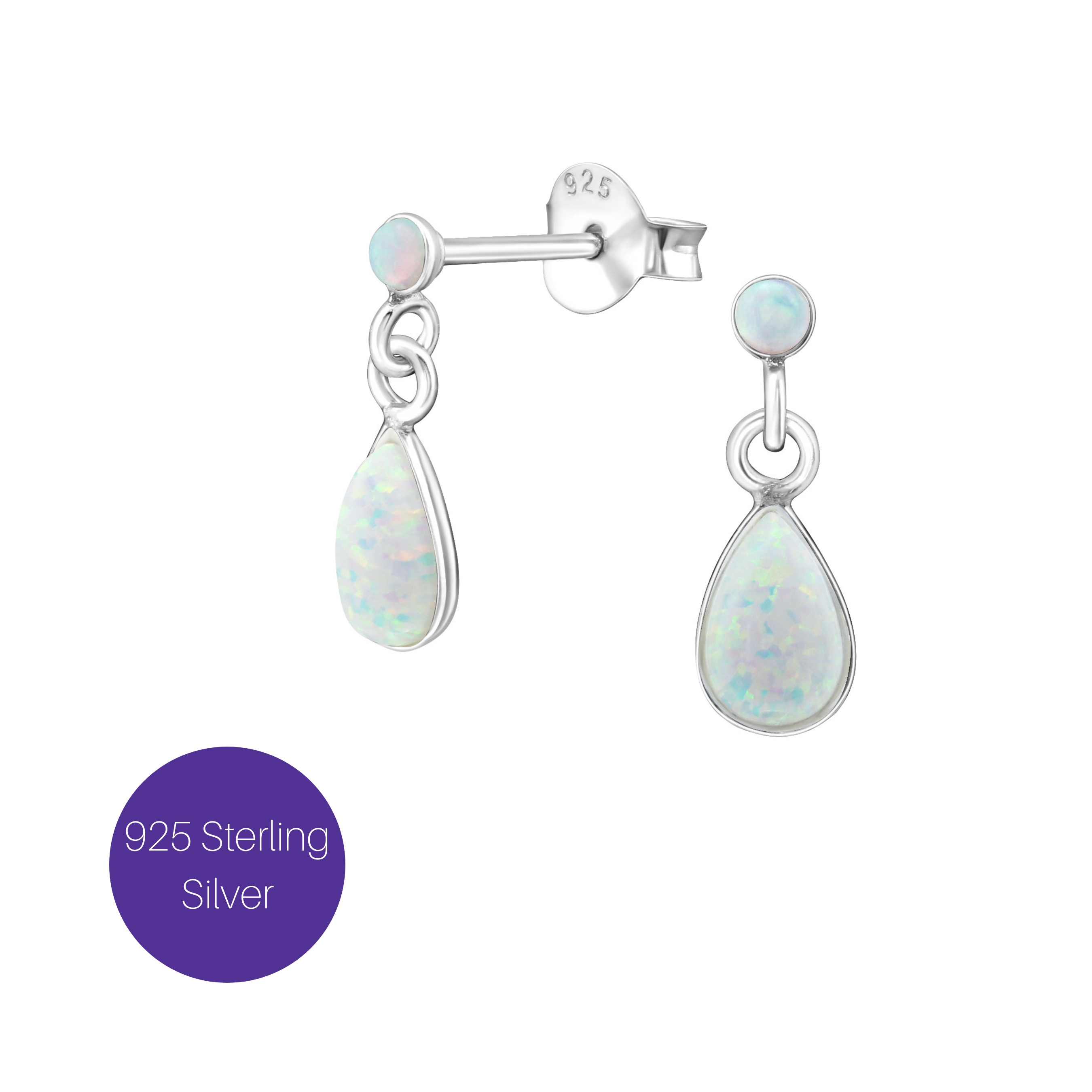 Tear Drop Opal Earrings Besom Boutique
