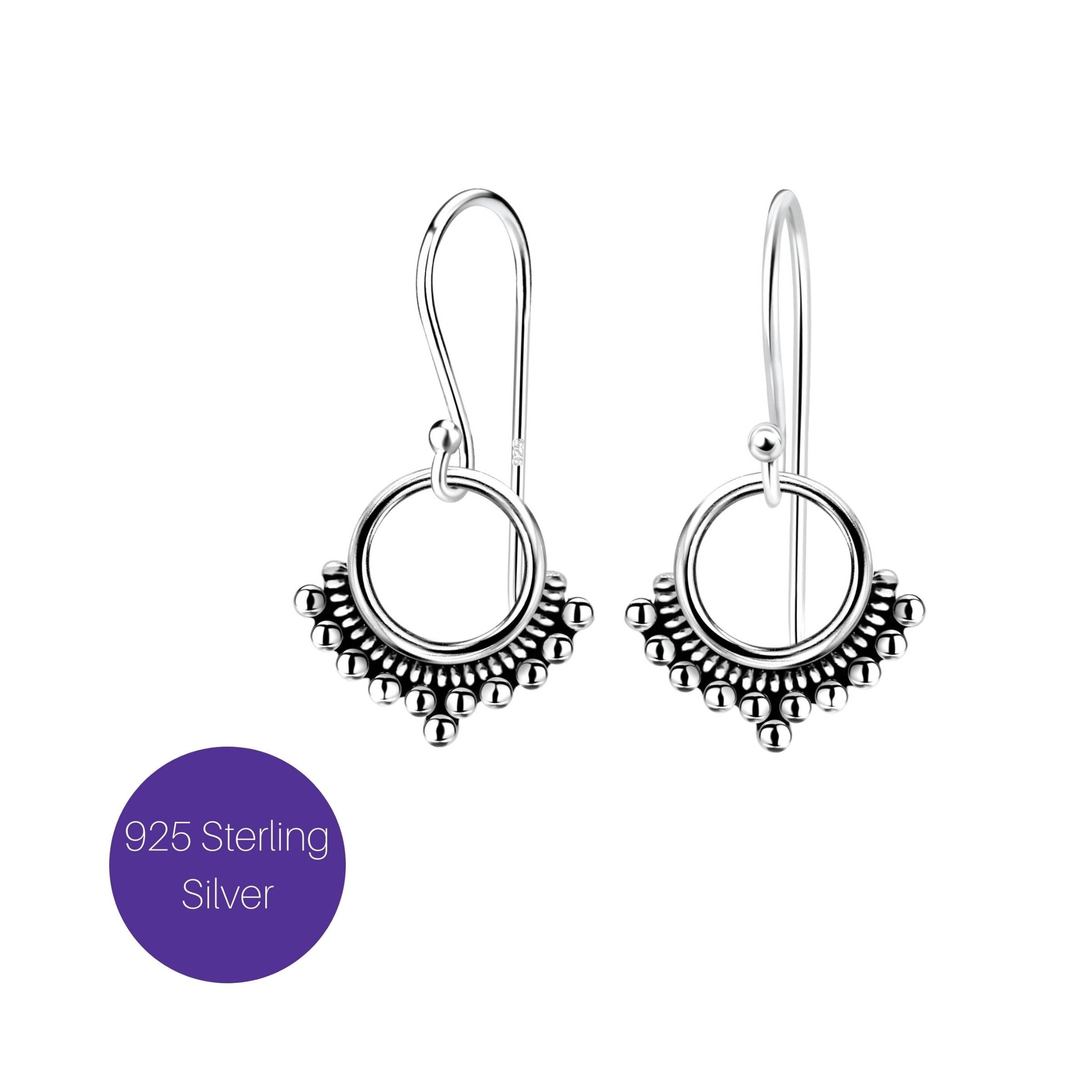 Bali Earrings in Silver Besom Boutique