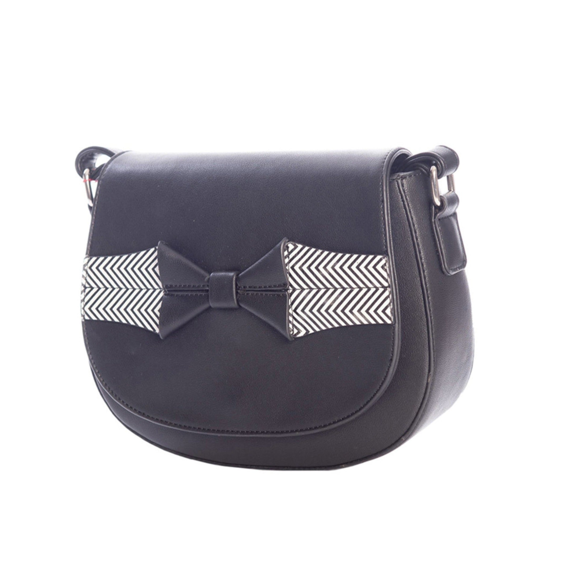 Black and White Bow Crossbody Besom Boutique