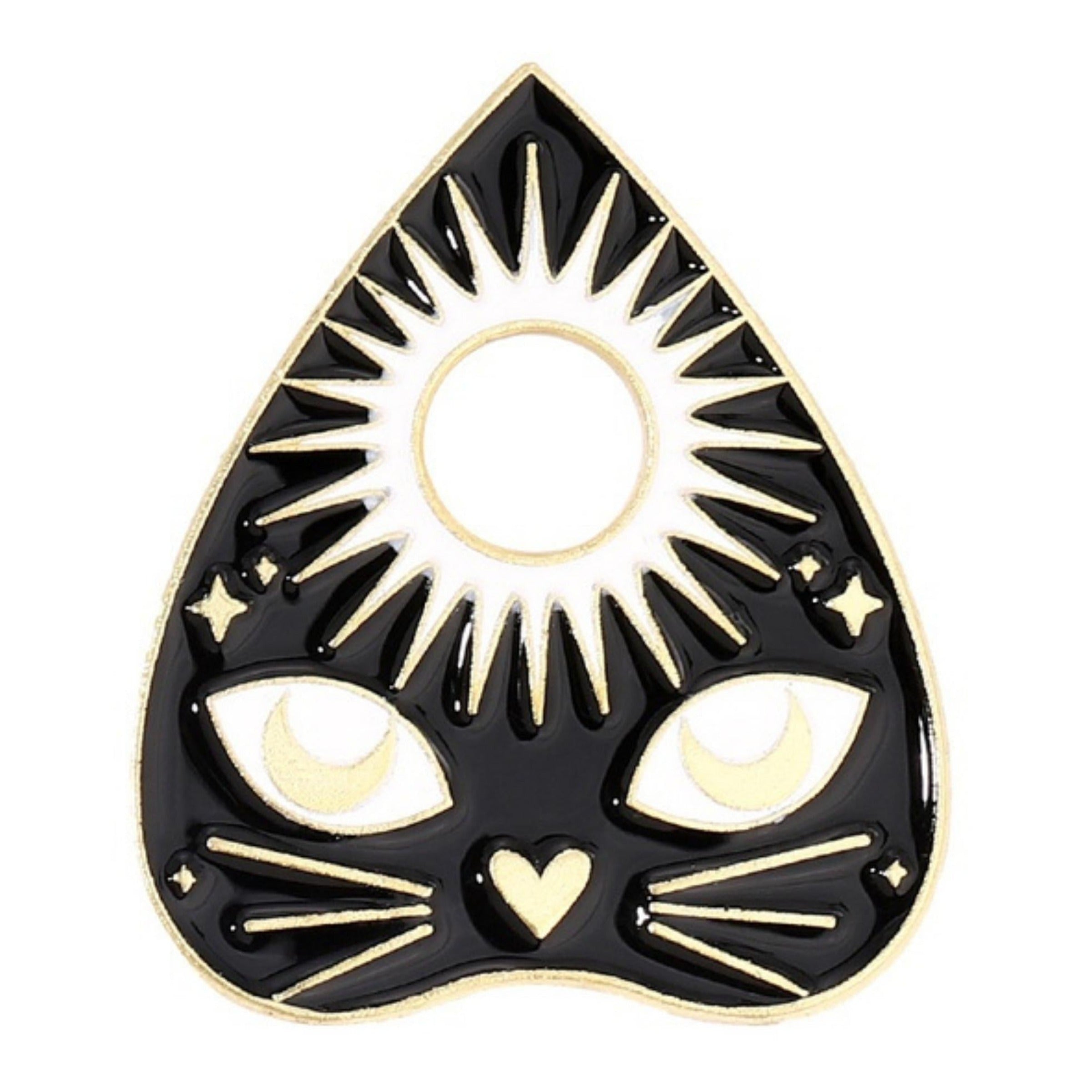 Cat Planchette Enamel Pin Besom Boutique