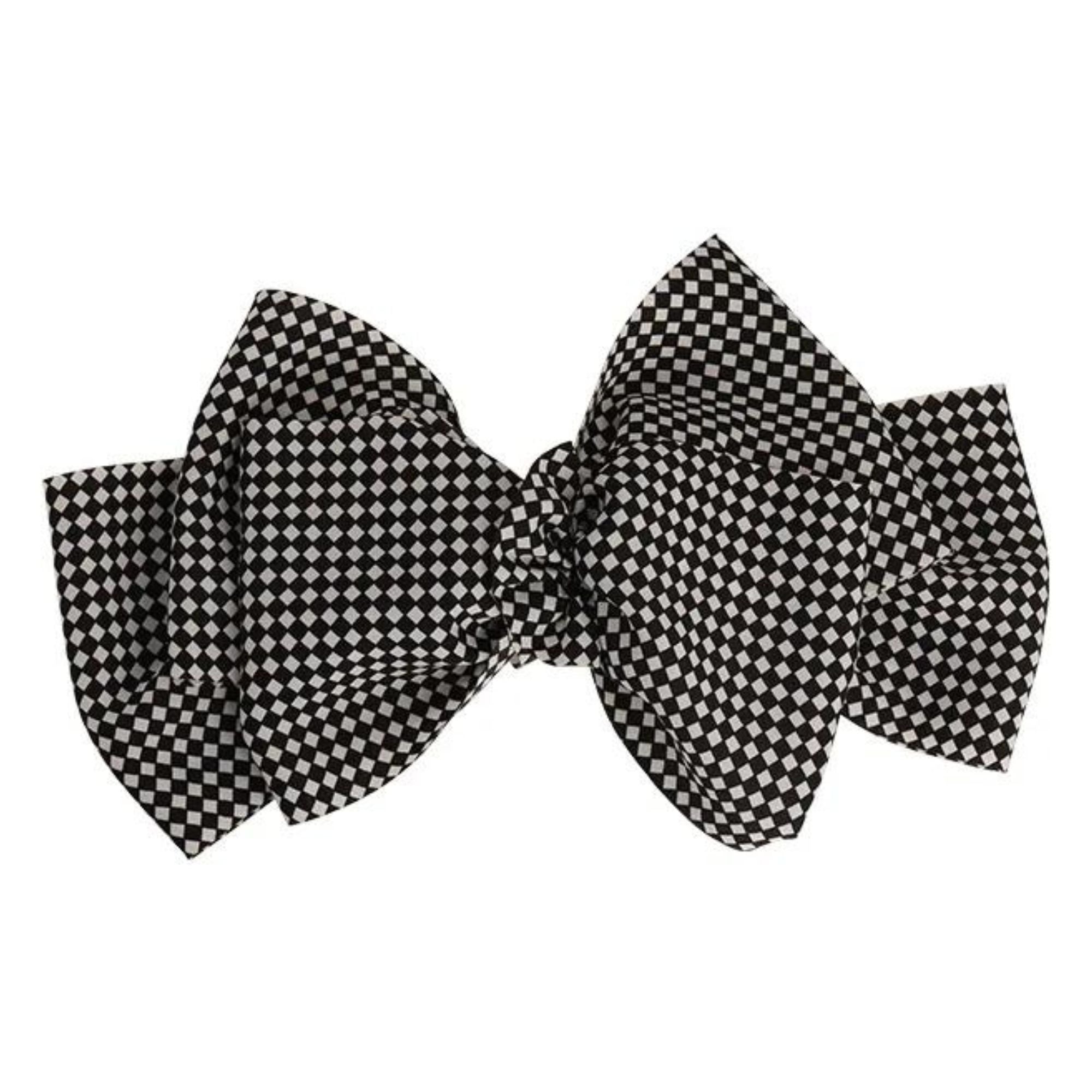 Checkered Bow Besom Boutique