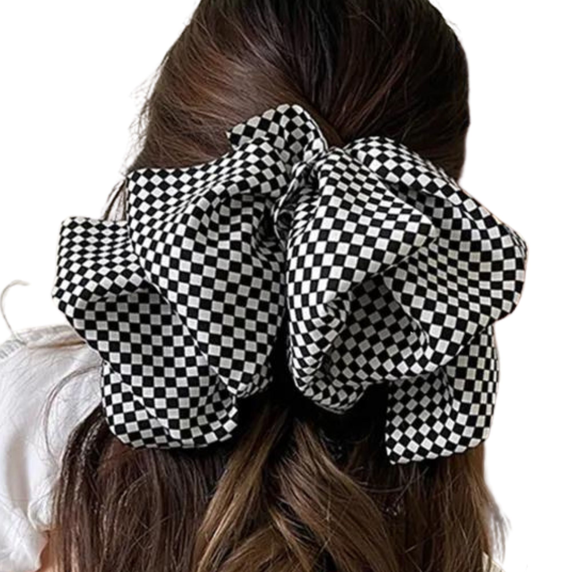 Checkered Bow Besom Boutique