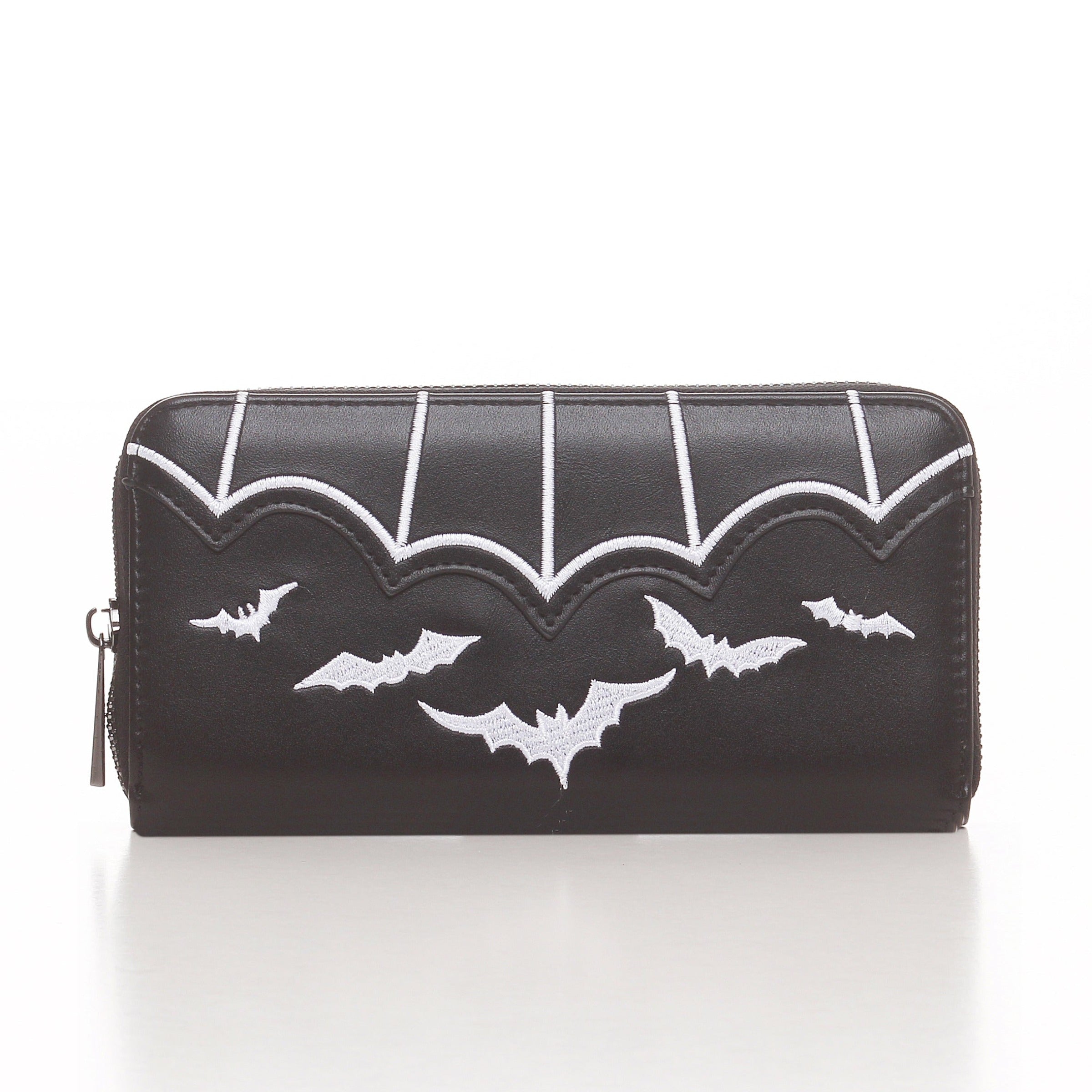 Embroidered Batty Wallet Besom Boutique