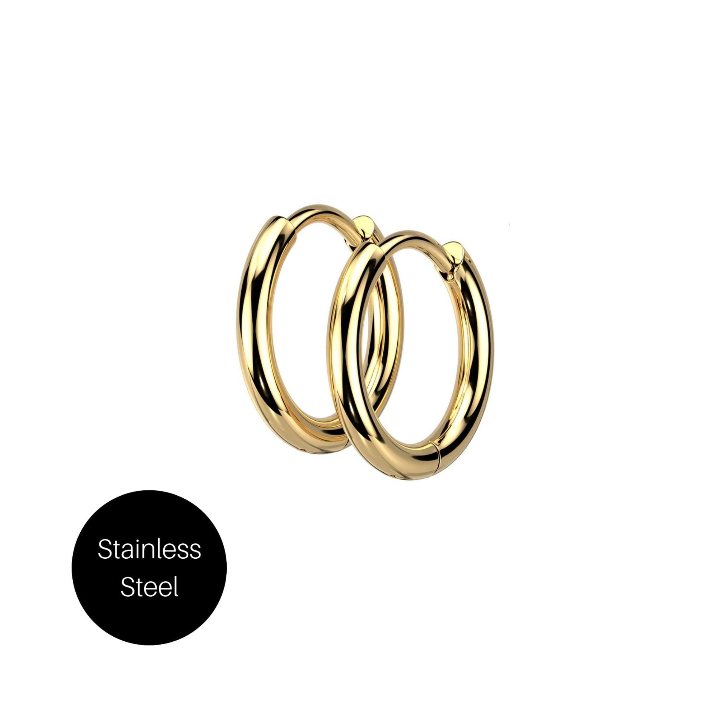 Gold Hoop Earrings Besom Boutique