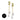 Iridescent Double Dangle Hoops in Gold Besom Boutique
