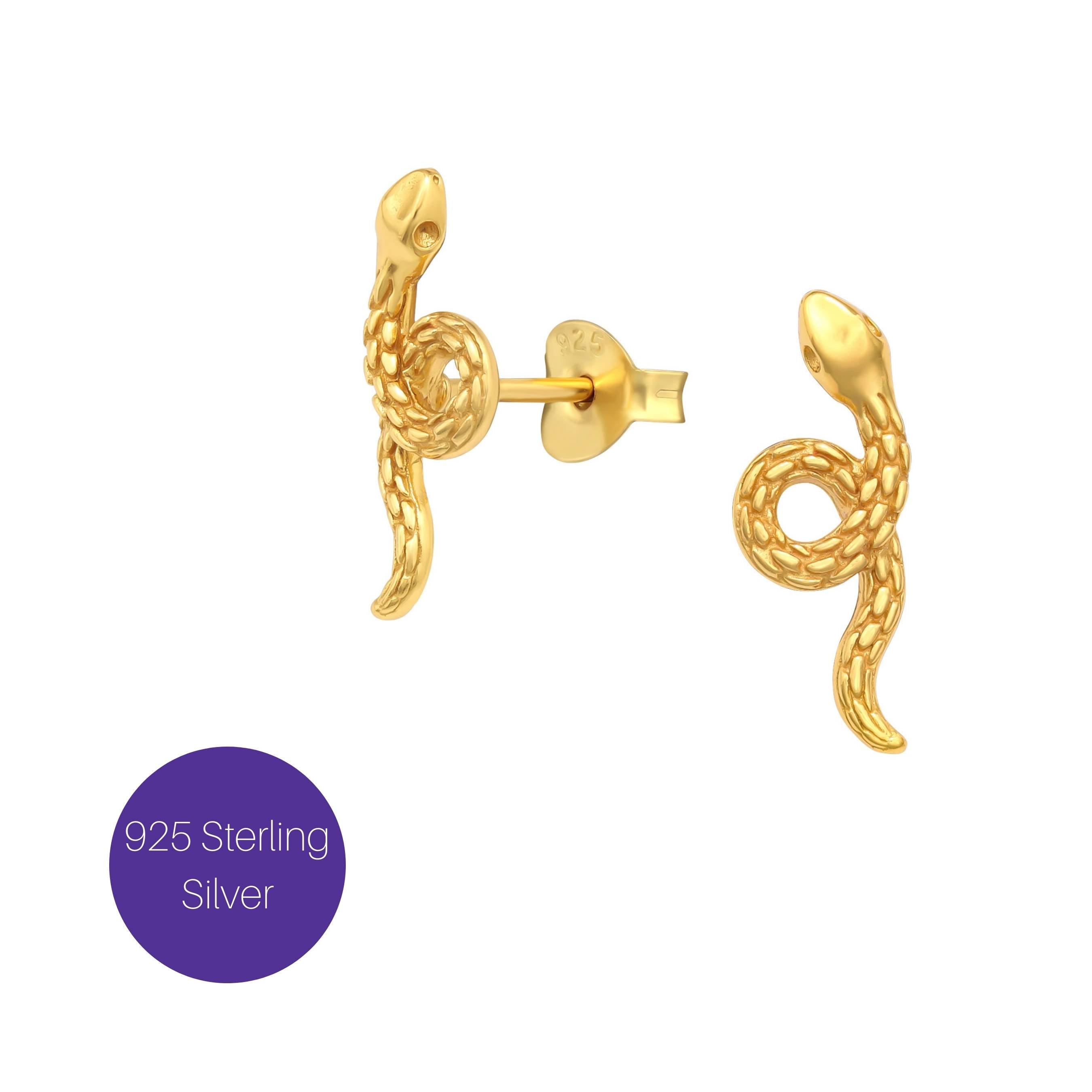 Looped Stud Earrings in Gold Besom Boutique