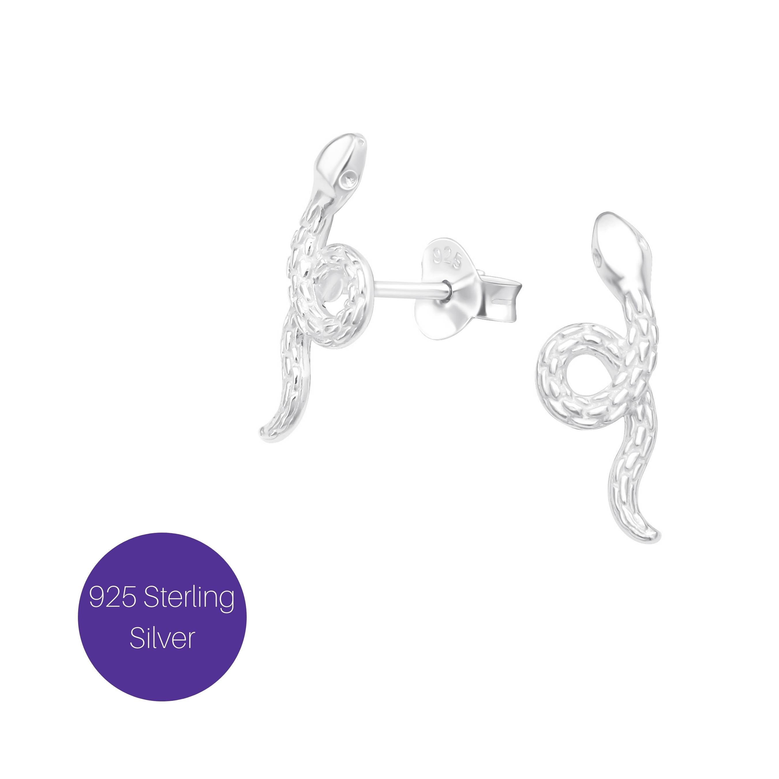 Looped Stud Earrings in Silver Besom Boutique