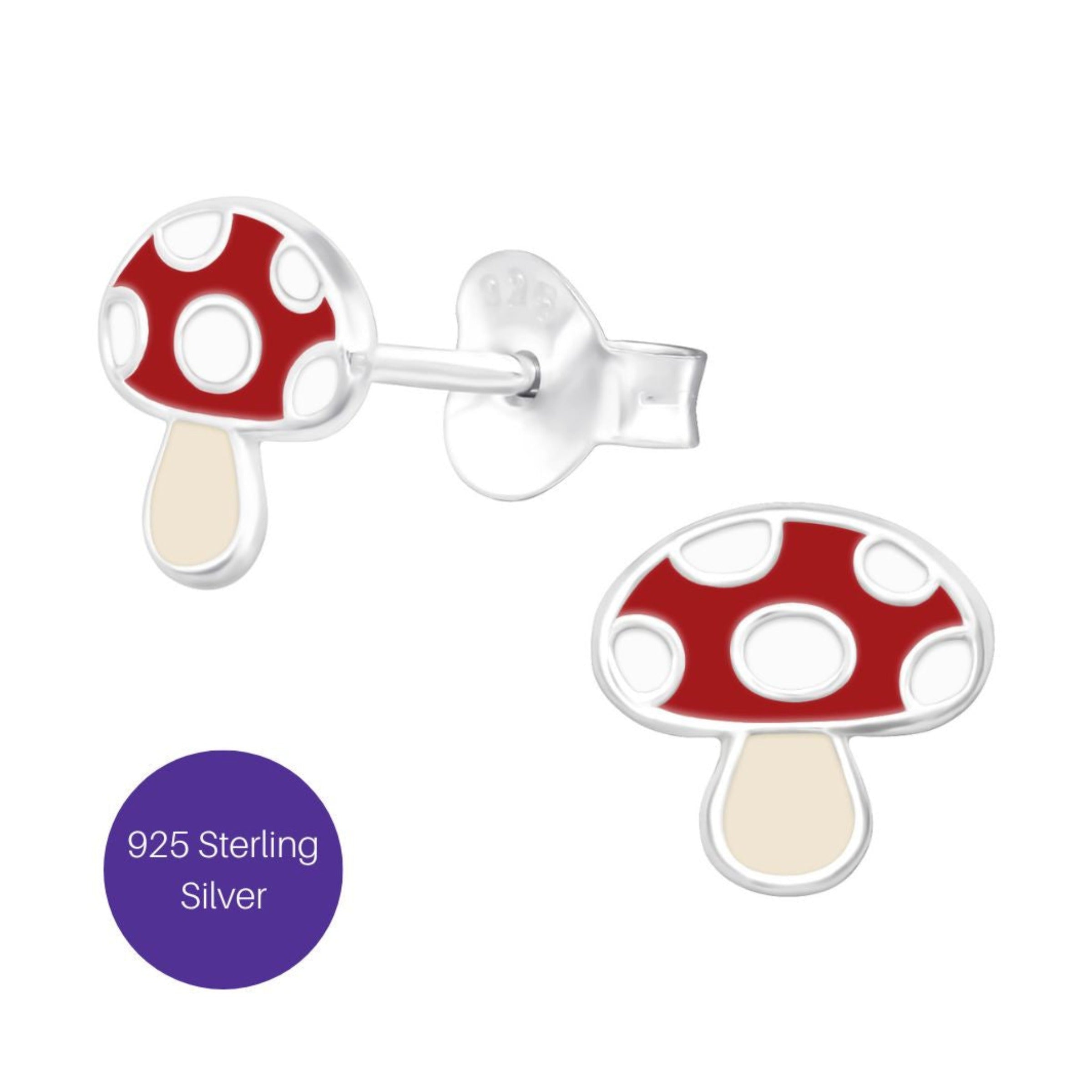 Mushroom Stud Earrings Besom Boutique