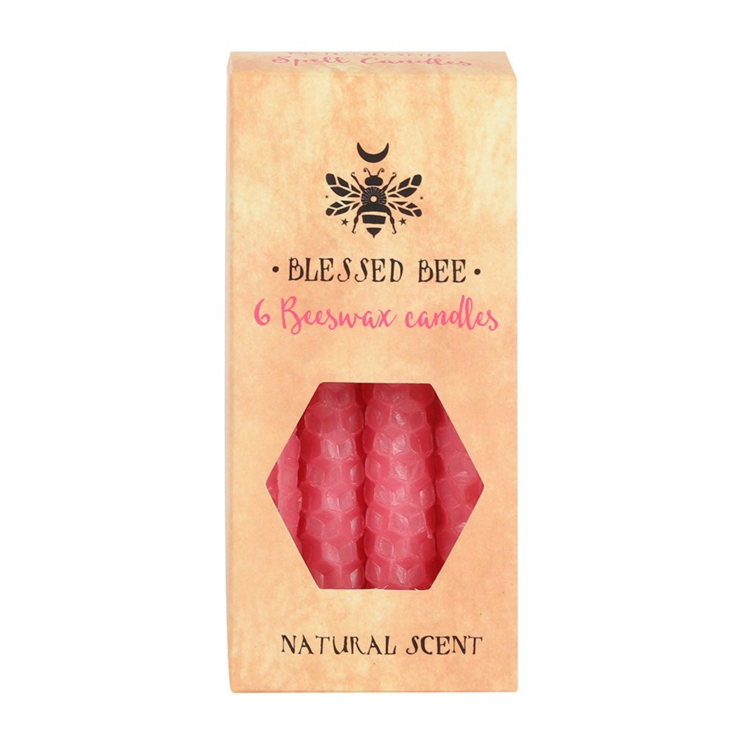 Pink Beeswax Candles Besom Boutique