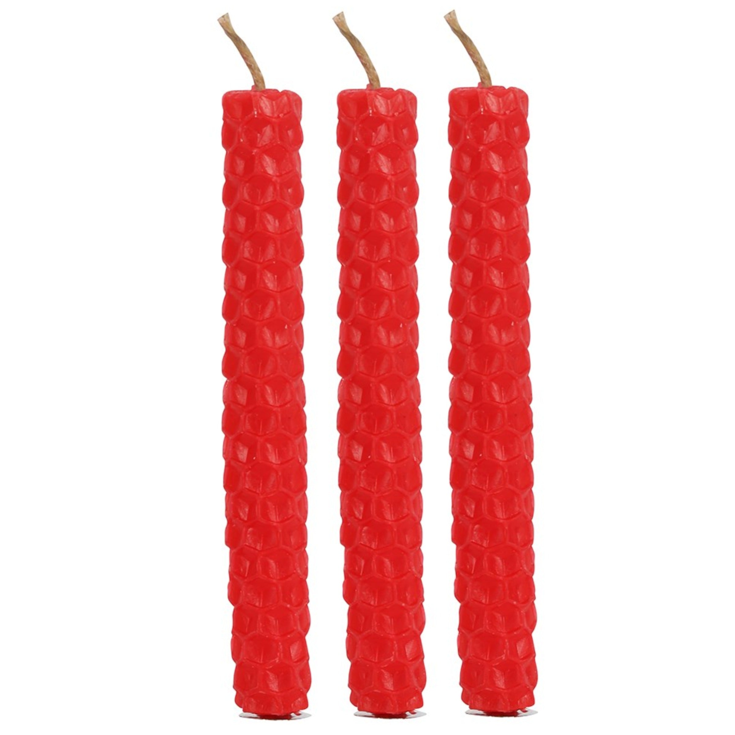 Red Beeswax Candles Besom Boutique