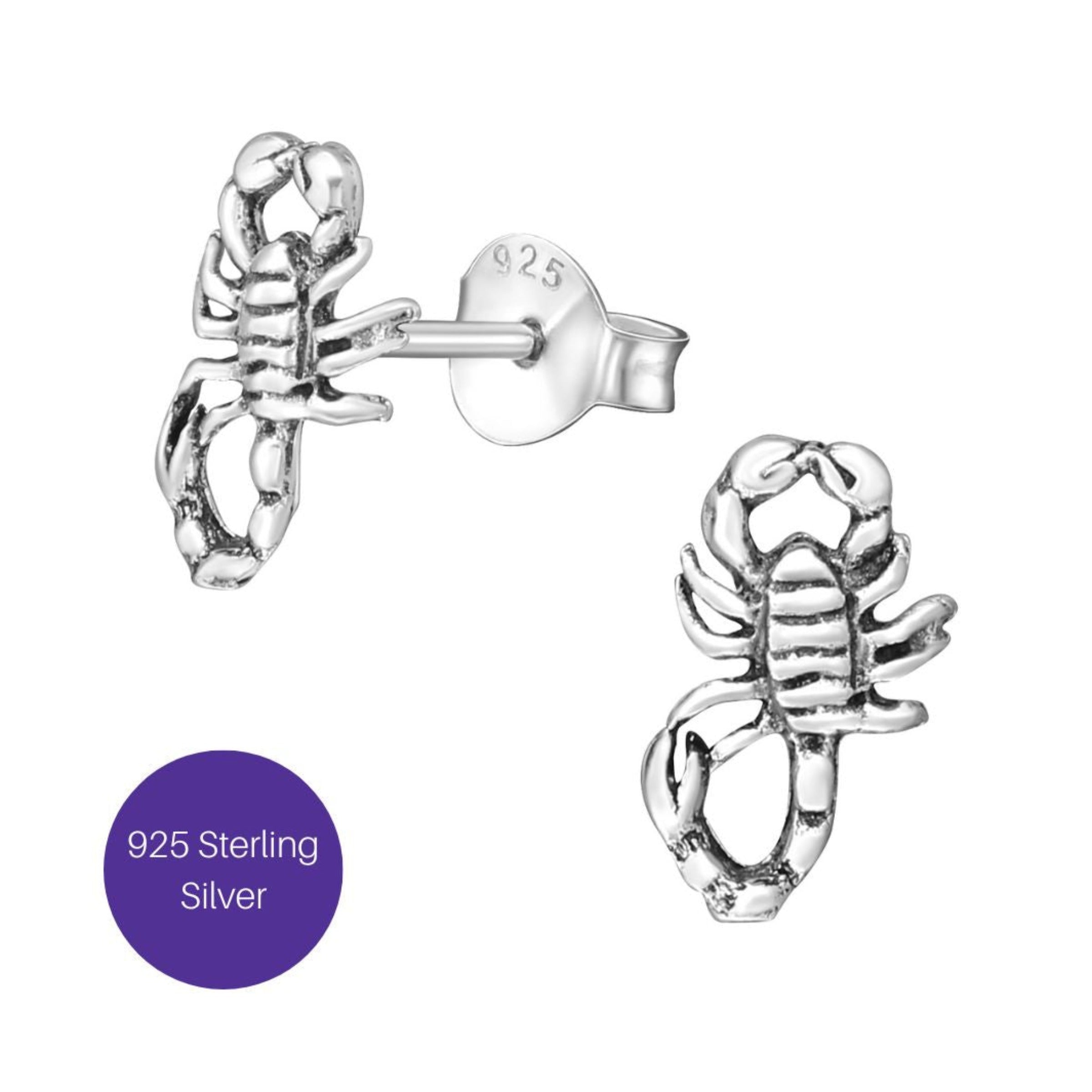 Scorpion Stud Earrings Besom Boutique
