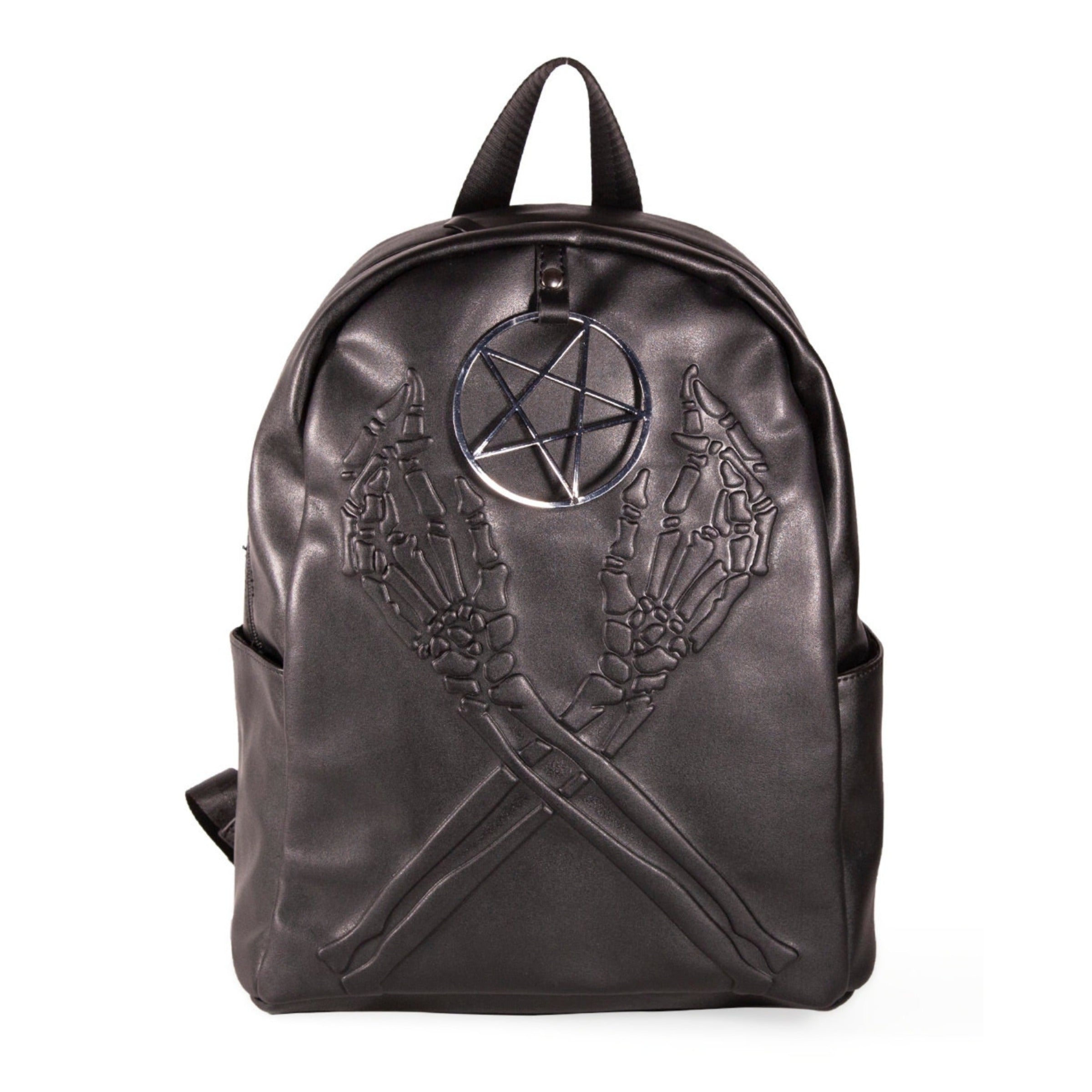 Skeleton Embossed Pentacle Backpack Besom Boutique