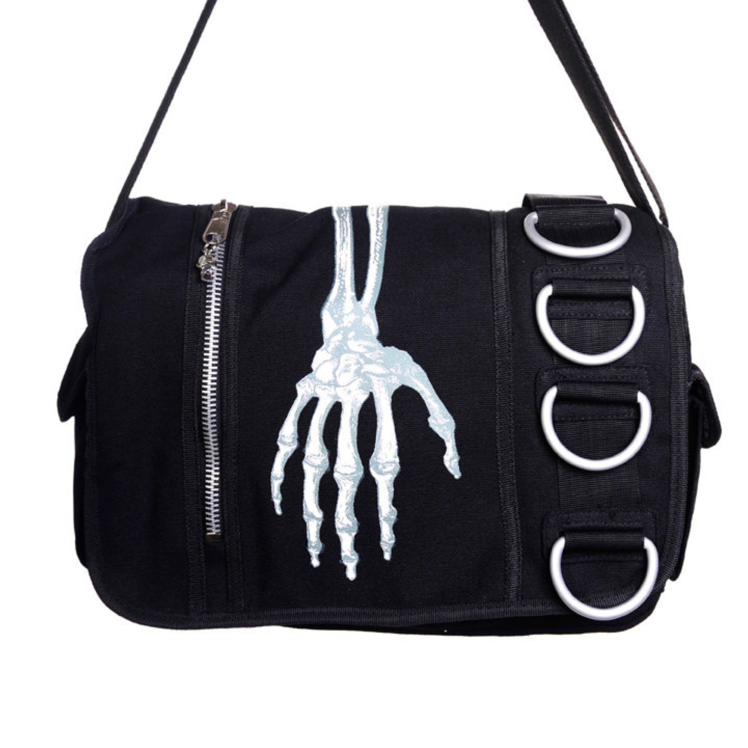 Skeleton Hand Messenger Bag Besom Boutique