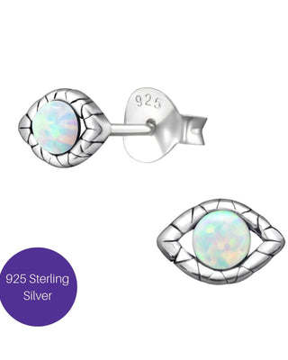 Snake Eye Stud Earrings in Fire Snow Besom Boutique