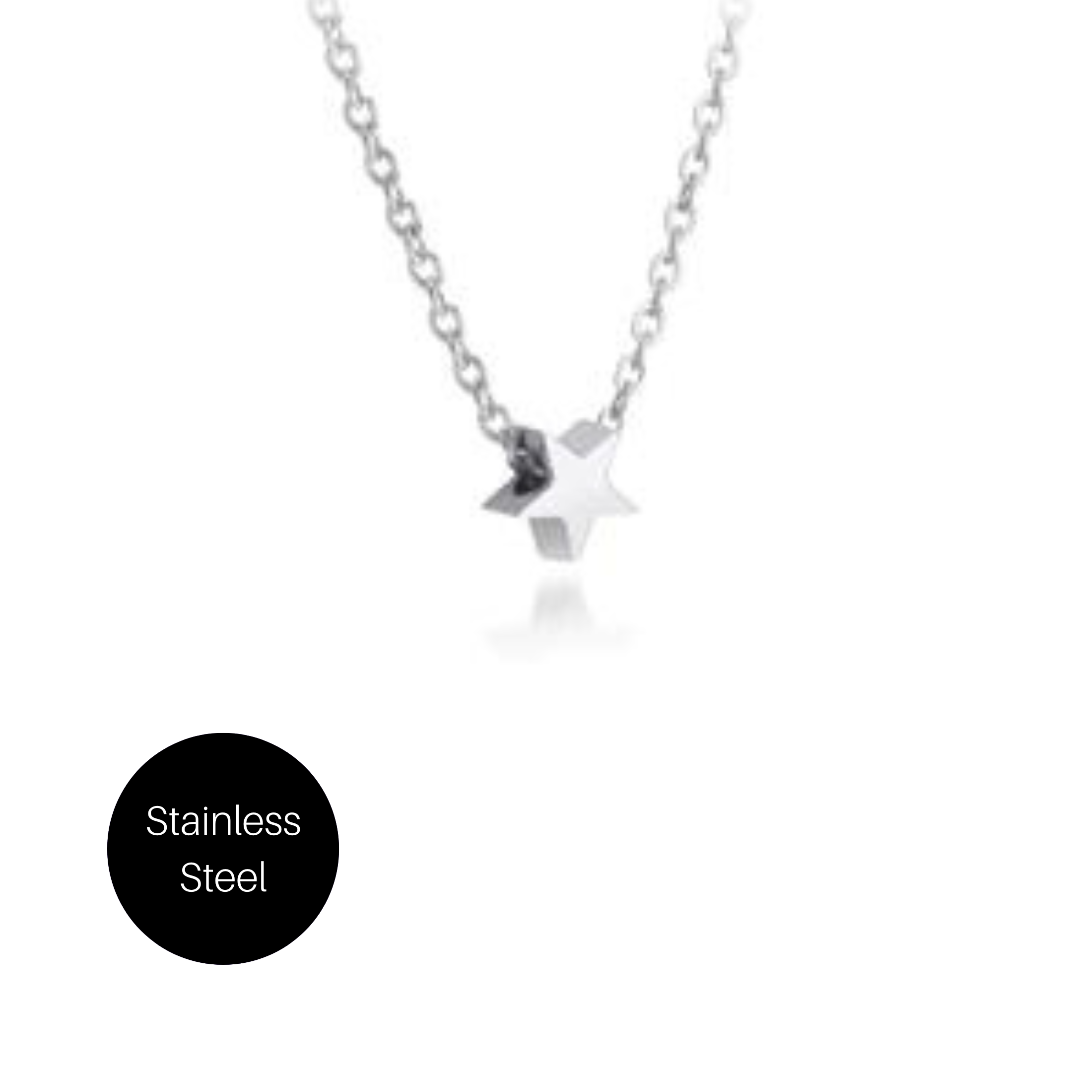 Star Necklace in Stainless Steel Besom Boutique