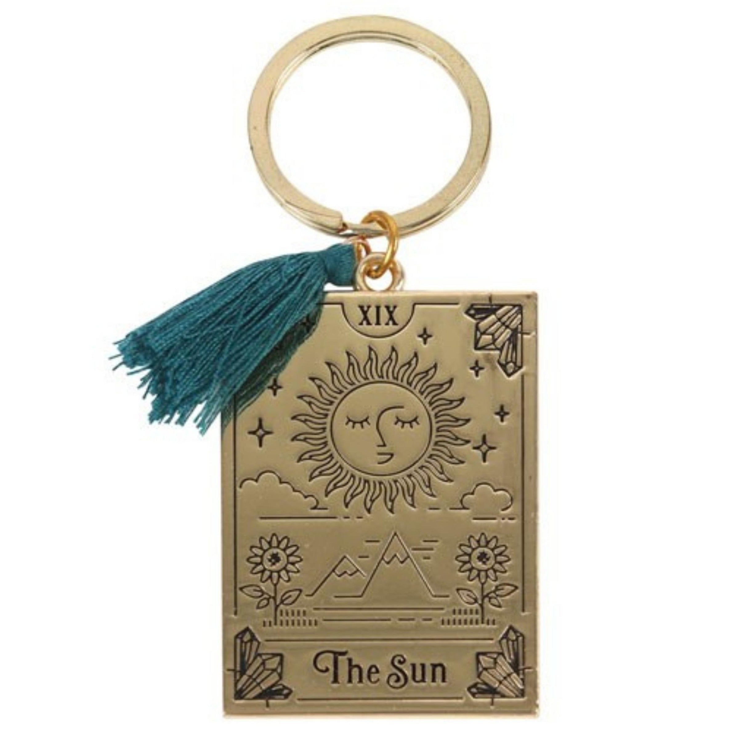 The Sun- Tarot Card Keychain Besom Boutique