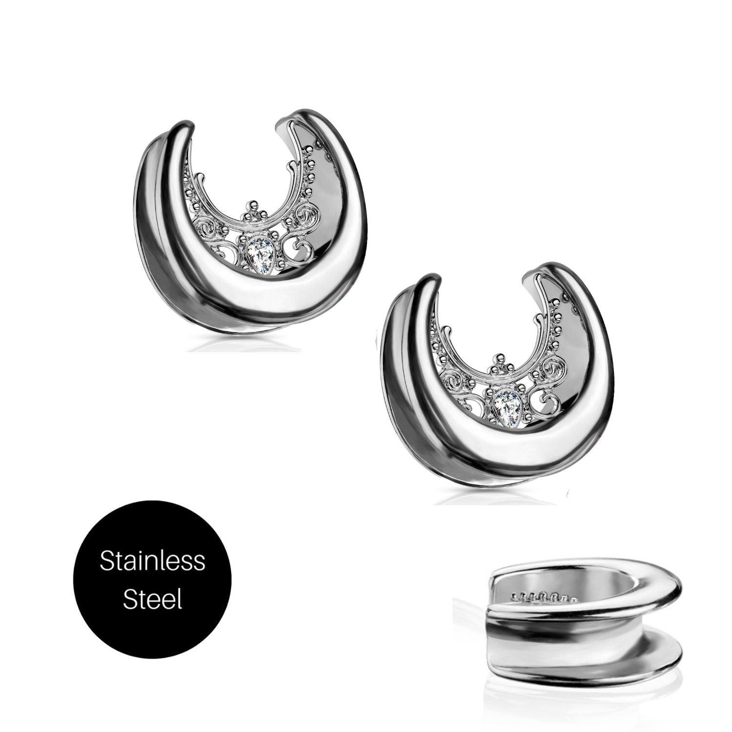 Filigree Centered Saddle Spreader in Steel