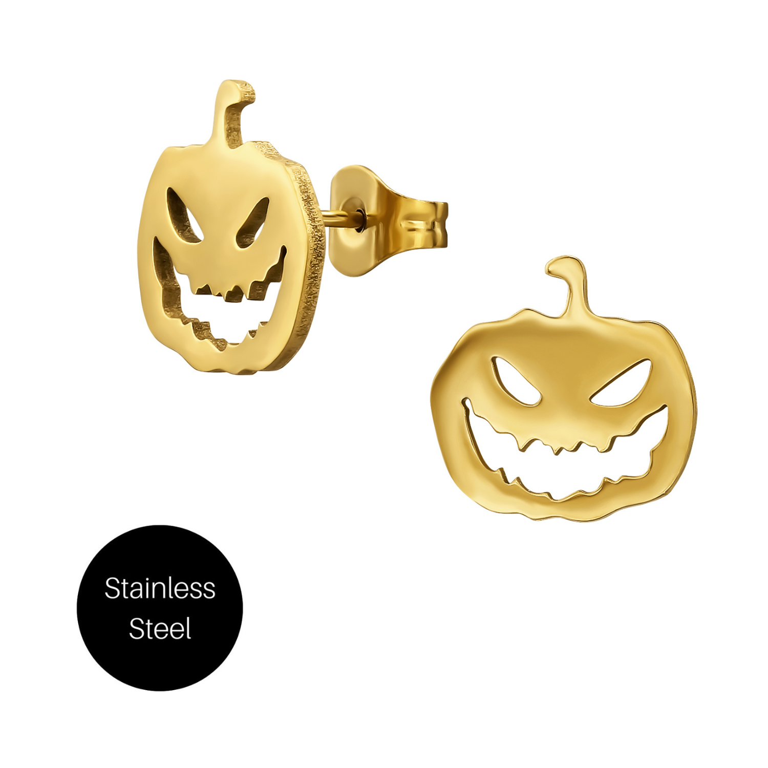 Pumpkin King Studs in Gold