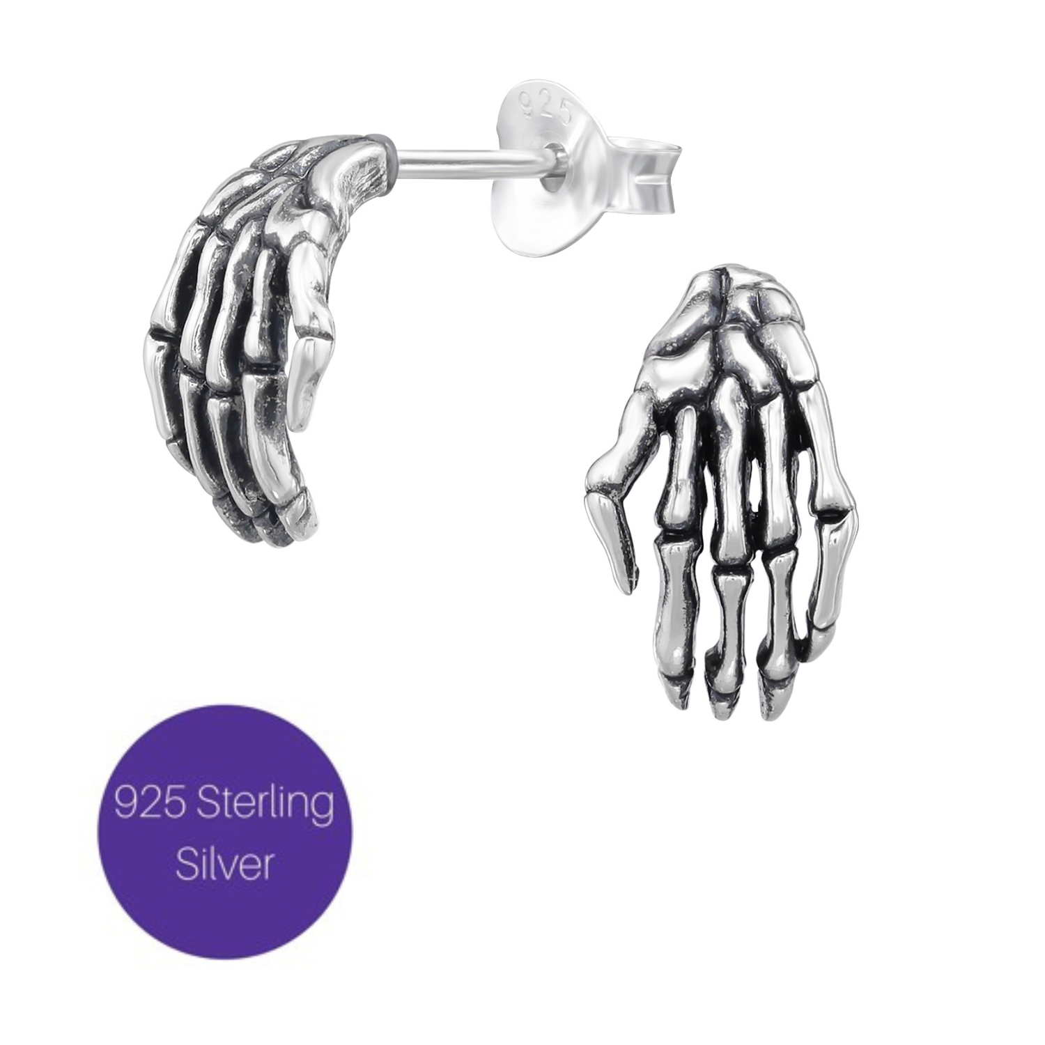 Skeleton Hand Studs