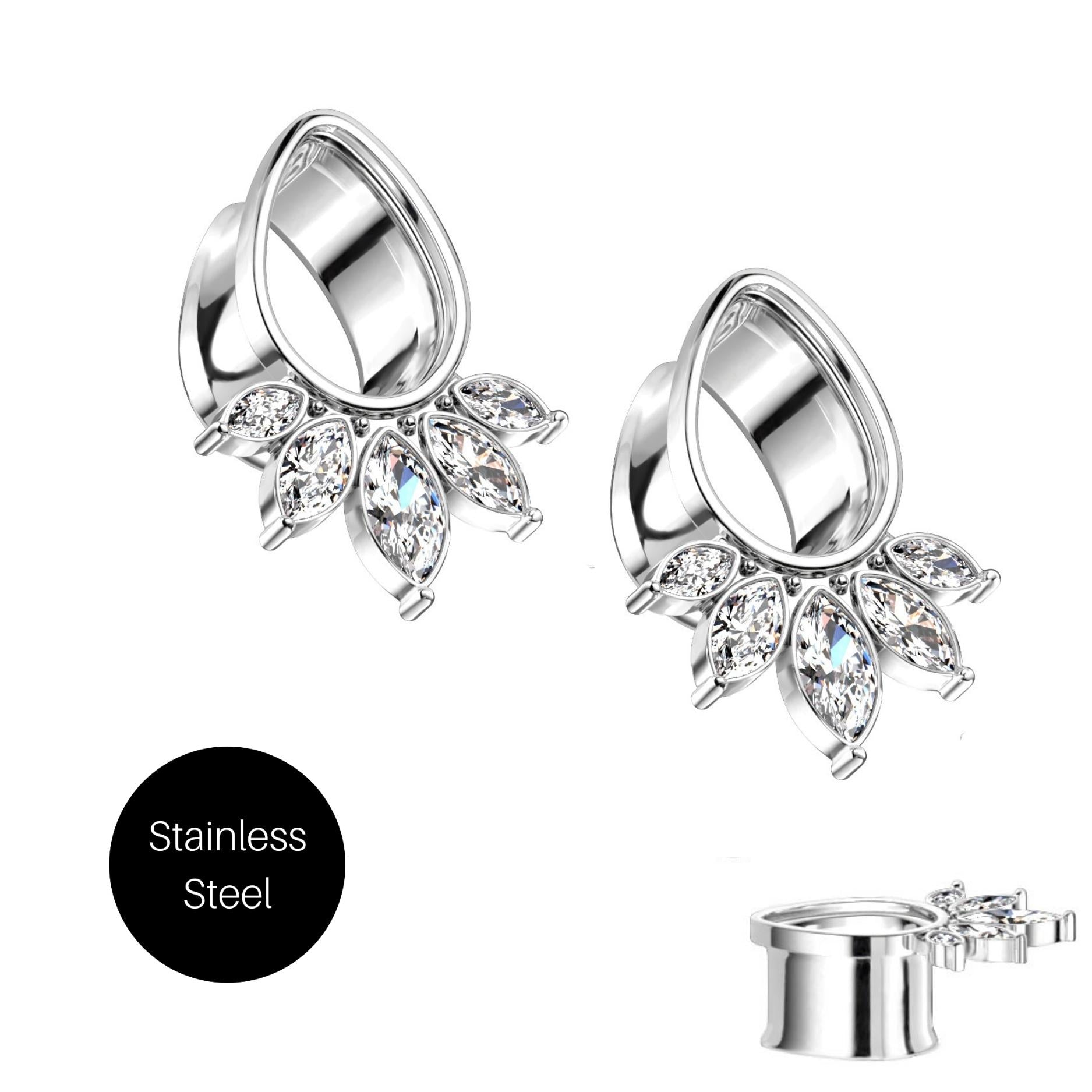 Fan Tear Drop Double Flare Tunnel in Steel