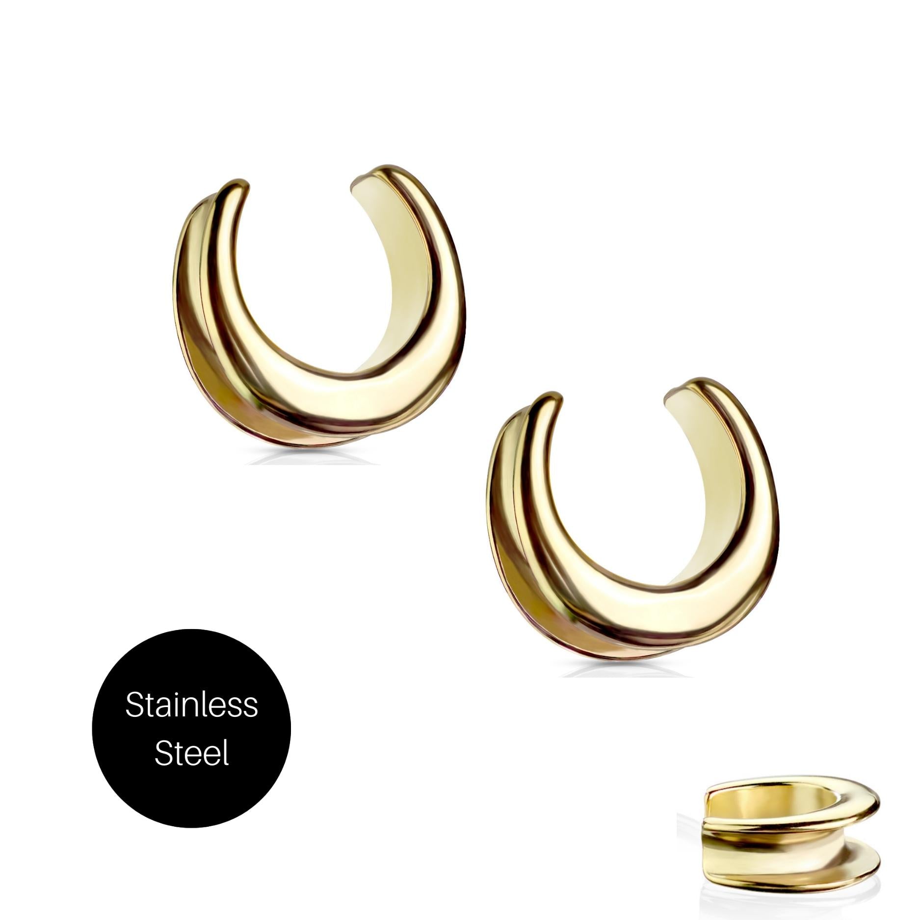 Saddle Spreader Ear Plug in Gold