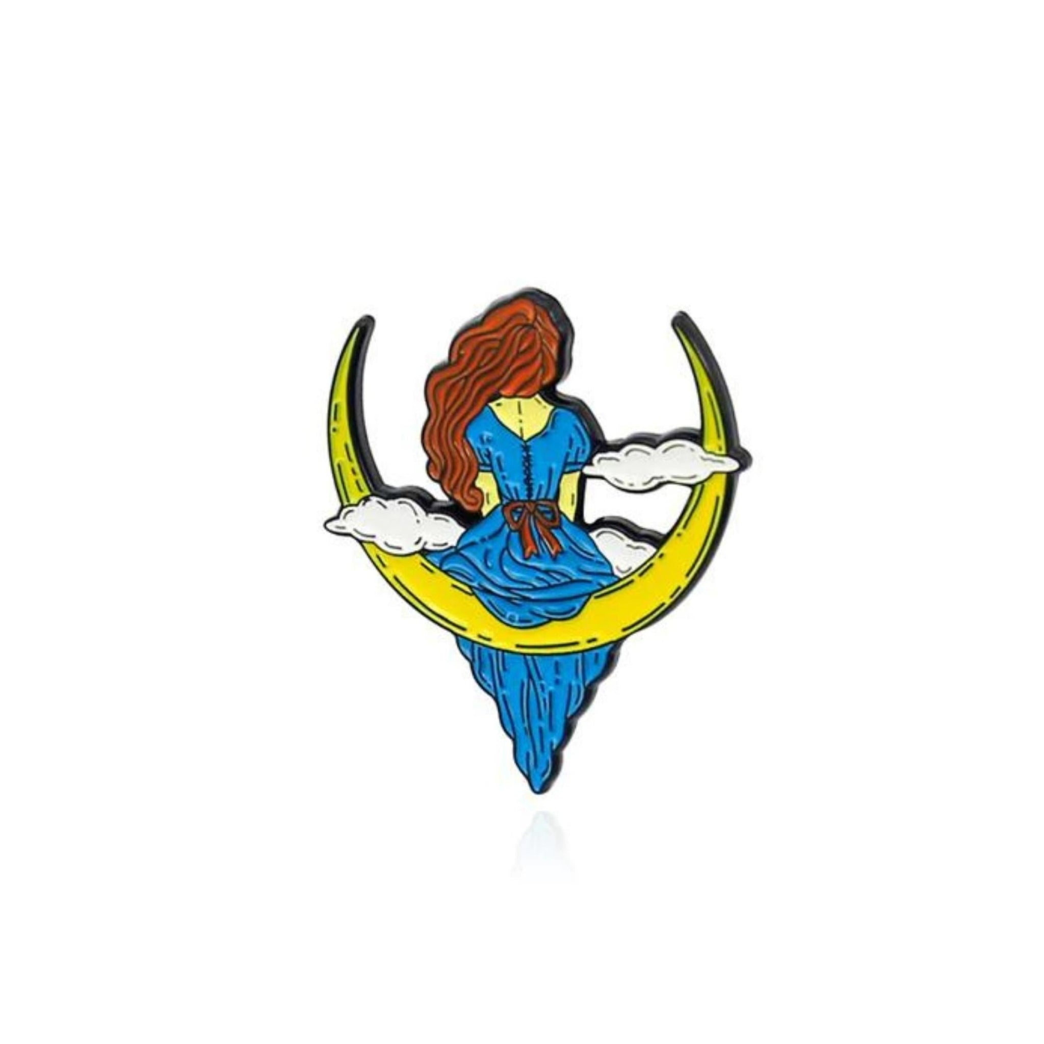 Crescent Contemplation Pin